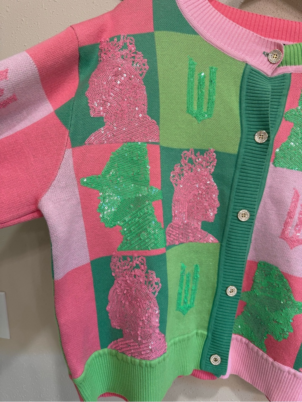 Queen Of Sparkles Wicked Cardigan with Sequin Details S - Picture 6 of 16